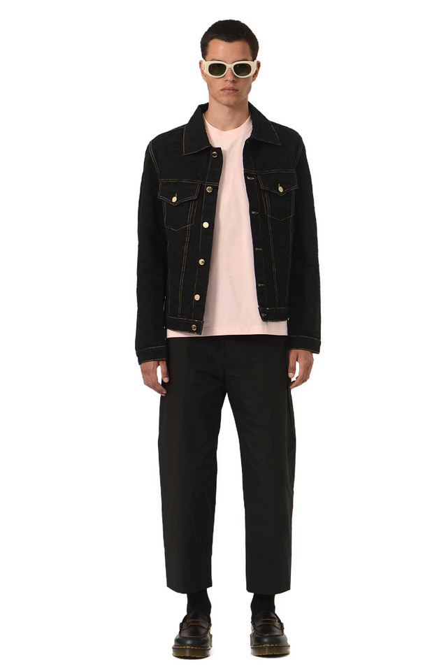 CASABLANCA Monogram Jacquard Denim Jacket Black - 2