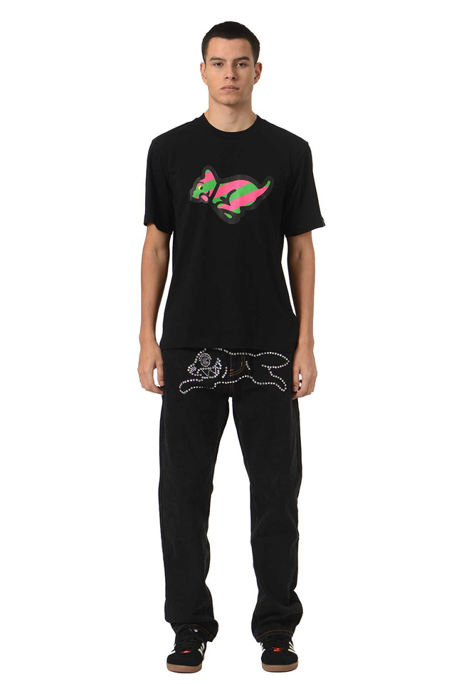 ICECREAM Running Puppy T-shirt Black - 2
