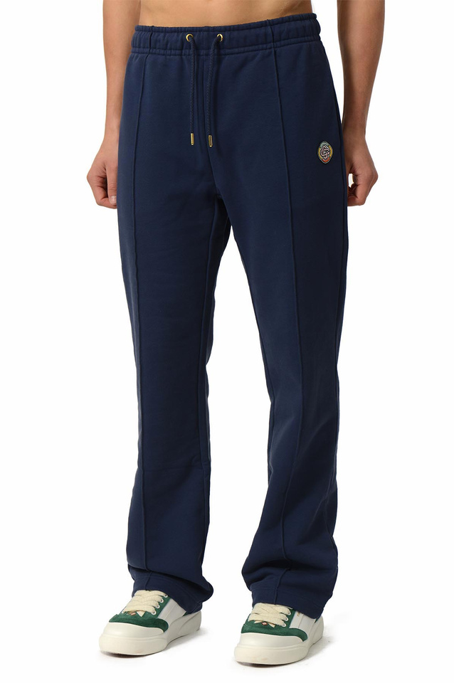 CASABLANCA Open Hem Track Trousers Navy - 1