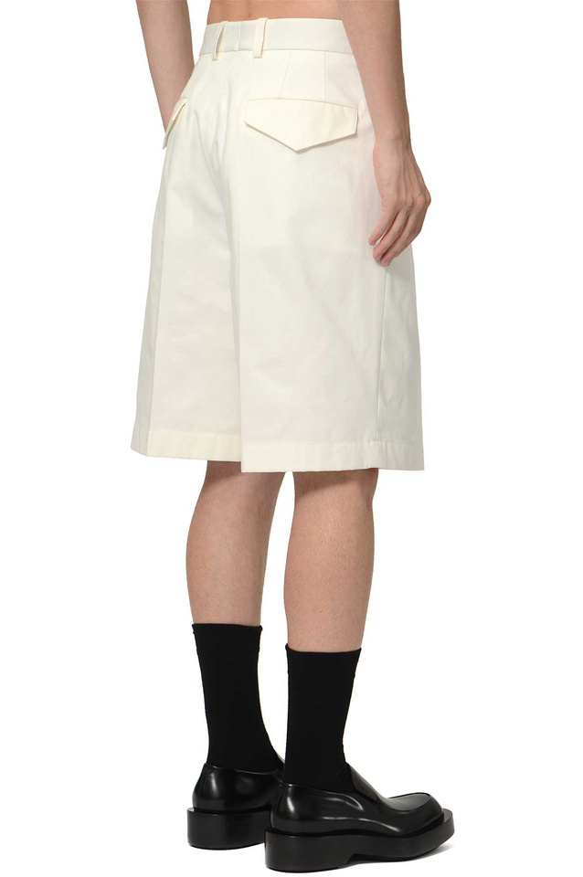 JIL SANDER Cotton Shorts White  - 4
