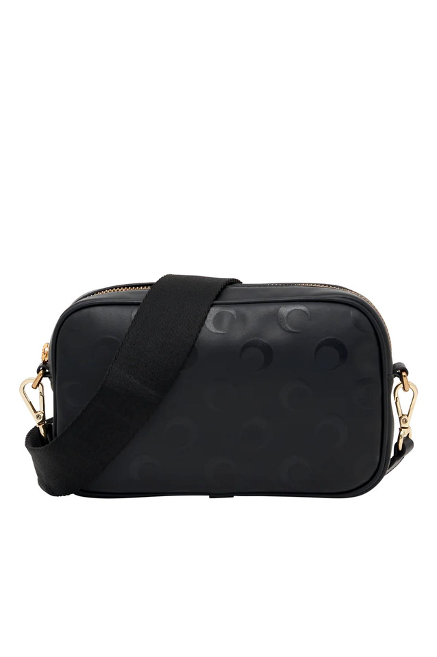 MARINE SERRE Moon Canvas Cam Bag Black - 1