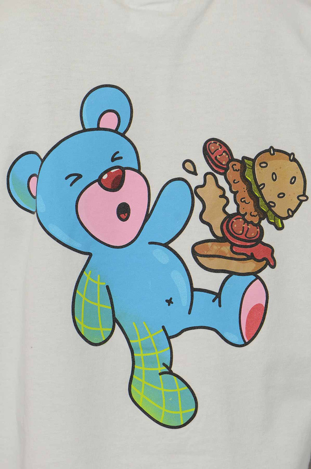 T-shirt INBETWEENERS Burger Verse Branco - 4