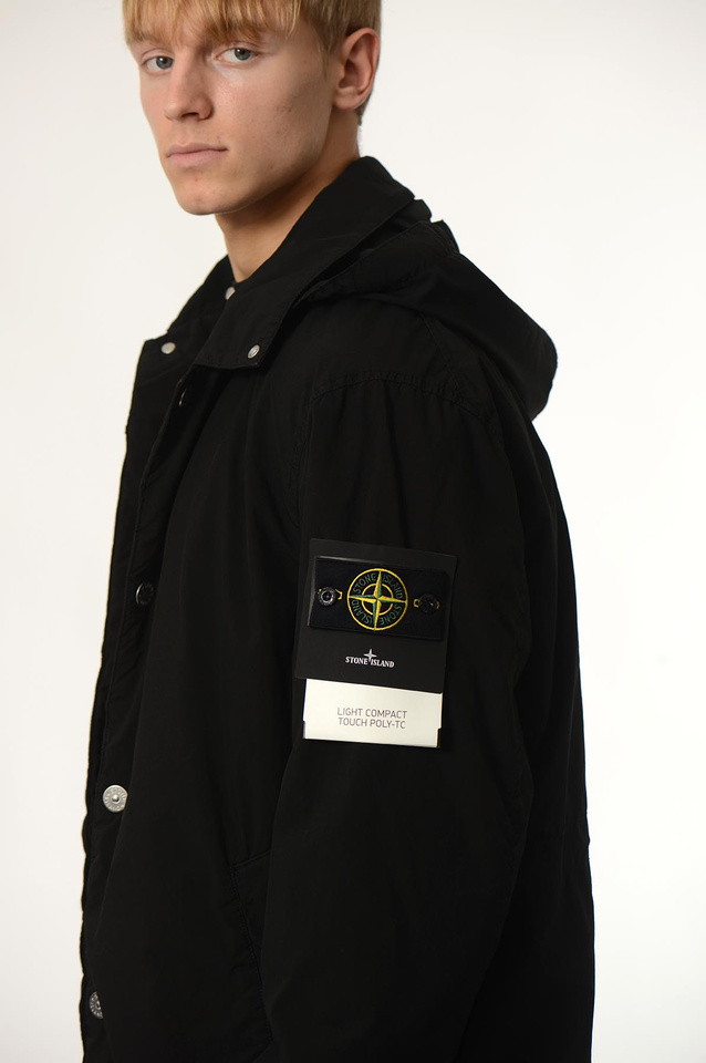 STONE ISLAND 7100004 POLY-TC Long Coat Black - 3