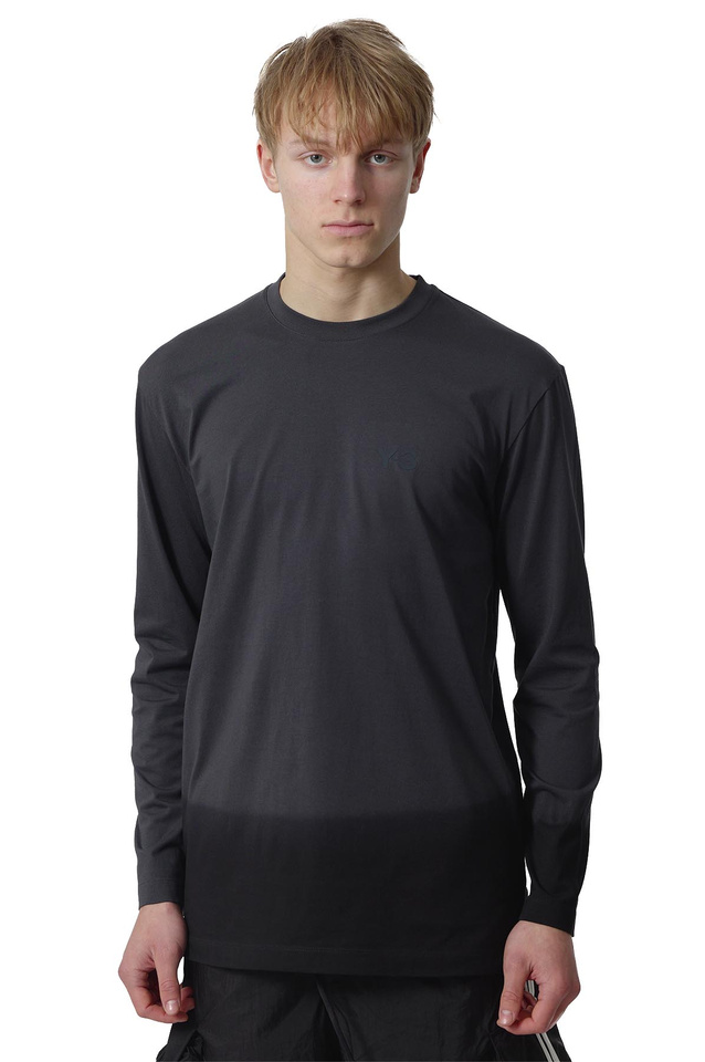 T-shirt de manga comprida Y-3 Dipped Faded Black  - 1