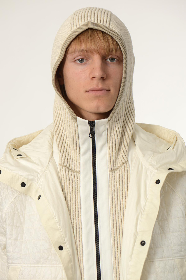 STONE ISLAND 4100023 QUILTED-TC Jacket Ivory - 7