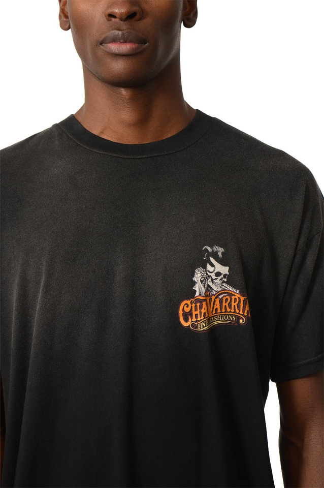 WILLY CHAVARRIA Chavarria Pomade Easy T-shirt Washed Black - 4