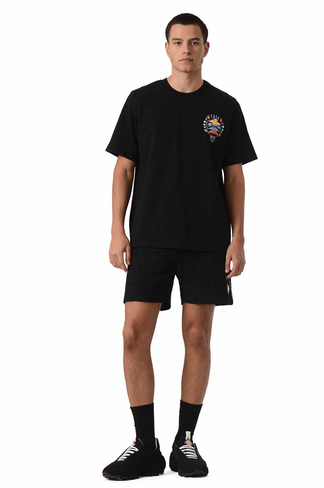 CASABLANCA Monogram Jacquard Towelling Shorts Black - 2