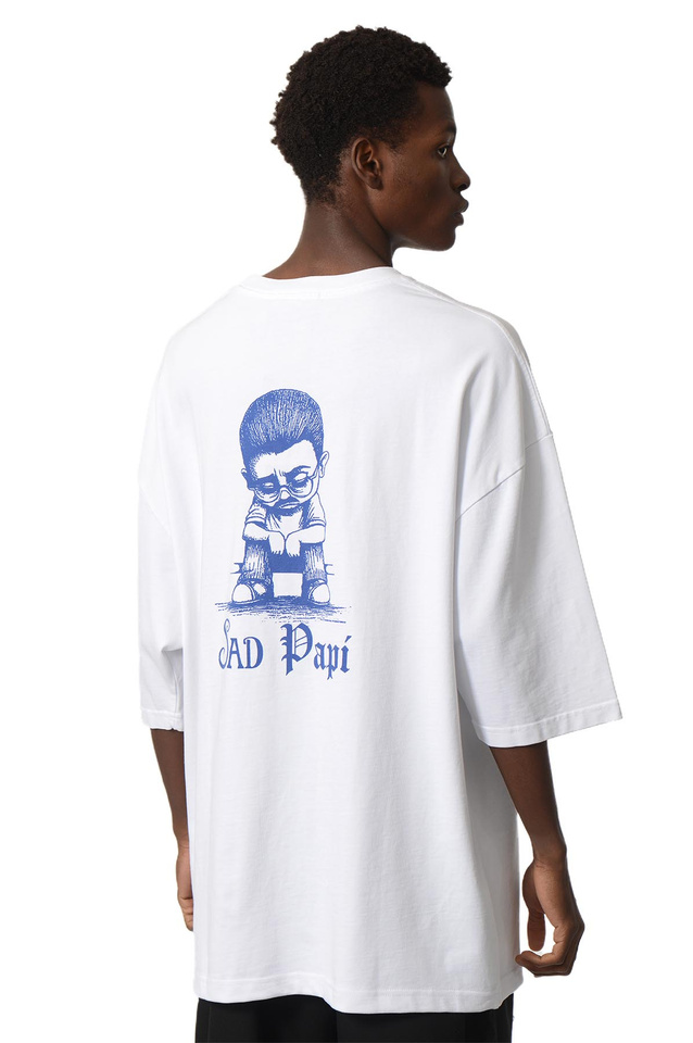 WILLY CHAVARRIA Precious Sad Papi T-shirt White - 1