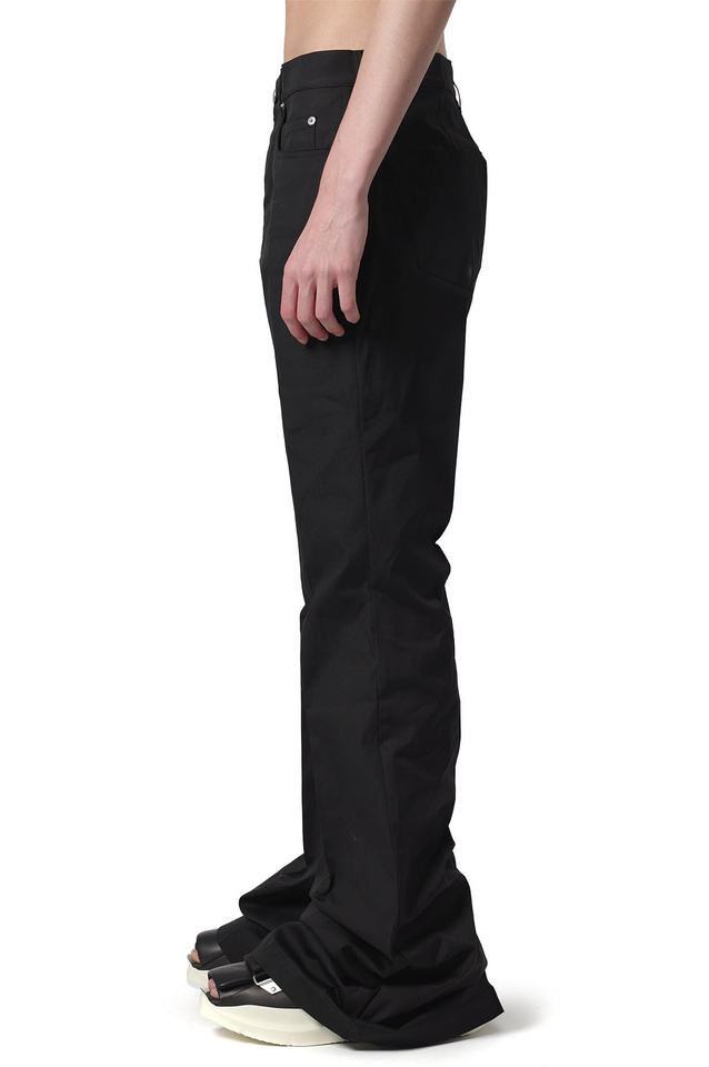 RICK OWENS Temple Bolan Bootcut Trousers Black - 3