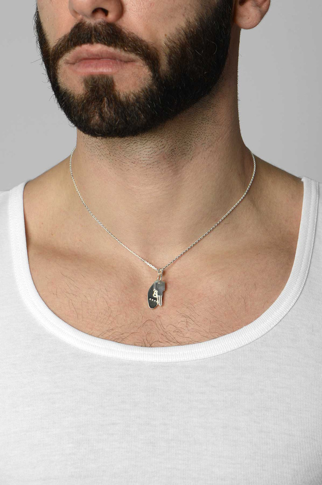 HATTON LABS Towers Key Silver Pendant - 2