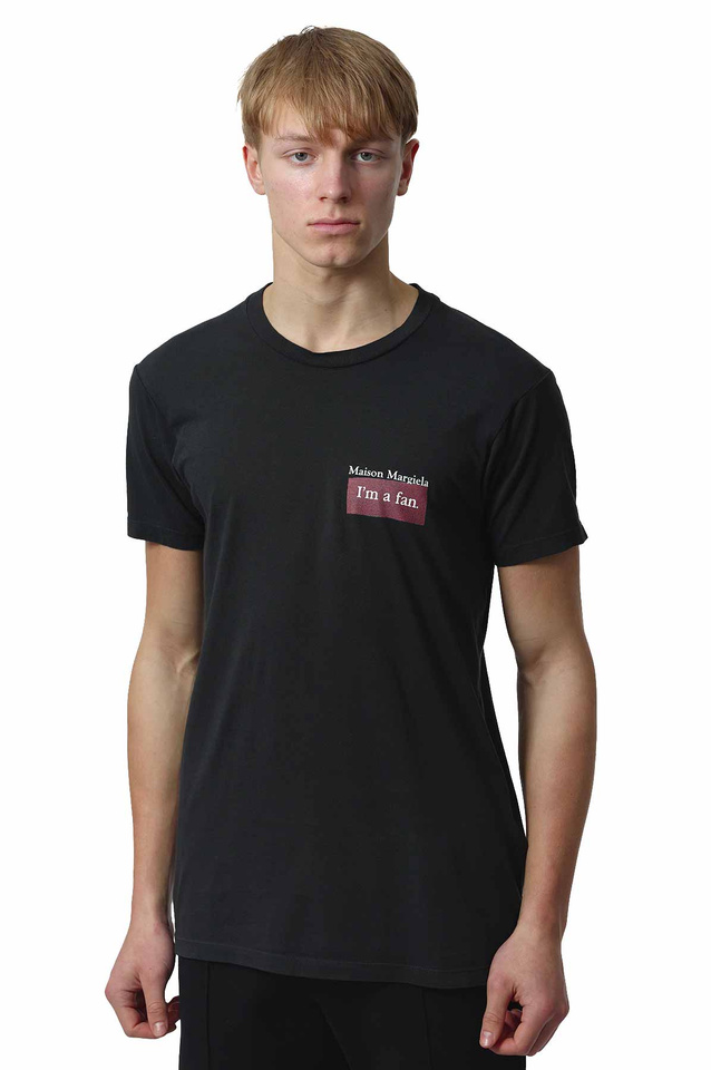 MAISON MARGIELA Logo Patch T-shirt Charcoal - 1