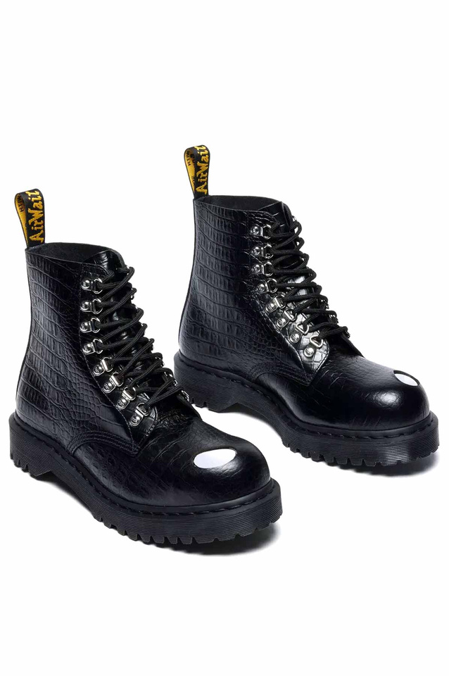 DR. MARTENS 1460 Pascal Steel Toe Boot Black - 3