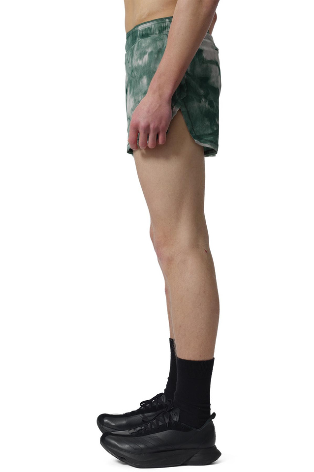 Y-3 All Over Print Running Shorts Green/Grey - 3