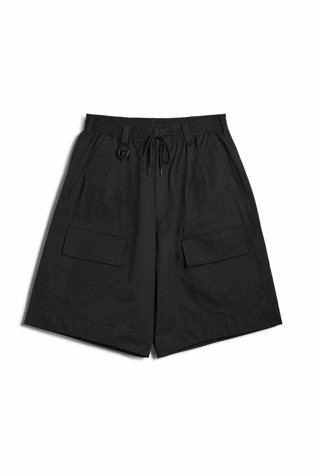 Y-3 Calções de perna larga Preto - 1