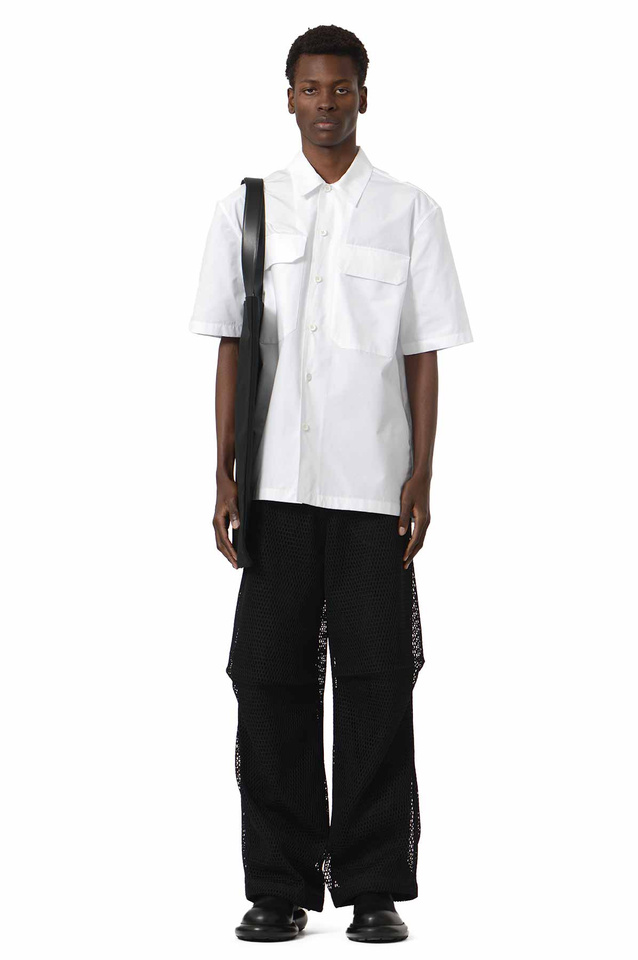 JIL SANDER Chest Pocket Poplin Shirt White  - 2