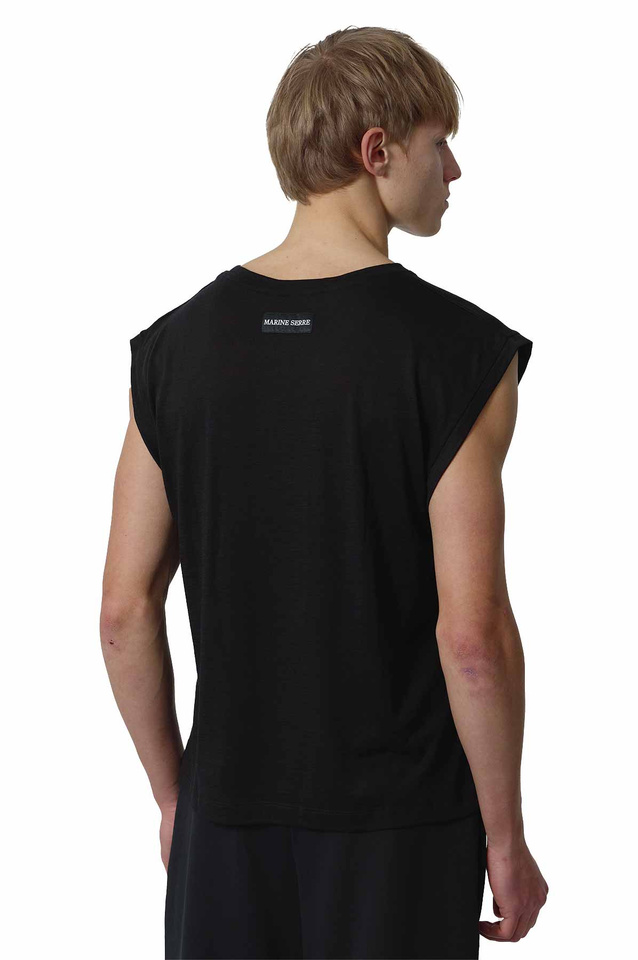 MARINE SERRE Merino Jersey Three T-shirt Set Grey/Red/Black - 5