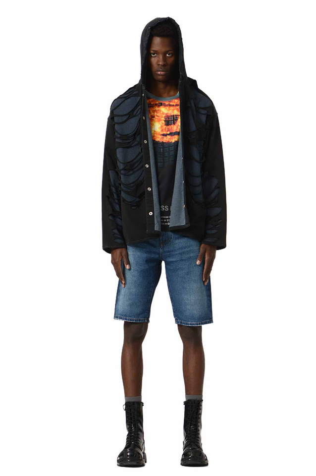 DIESEL Denim Slim Shorts Blue - 2