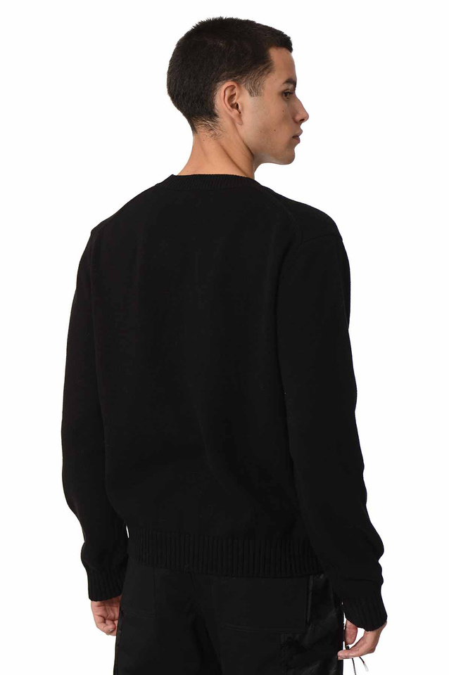 CASABLANCA Embroidered Mushroom Jumper Black - 3