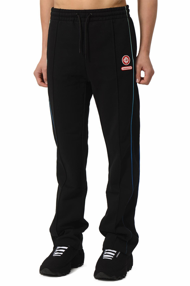 CASABLANCA Gradient Pipping Track Trousers Black  - 1