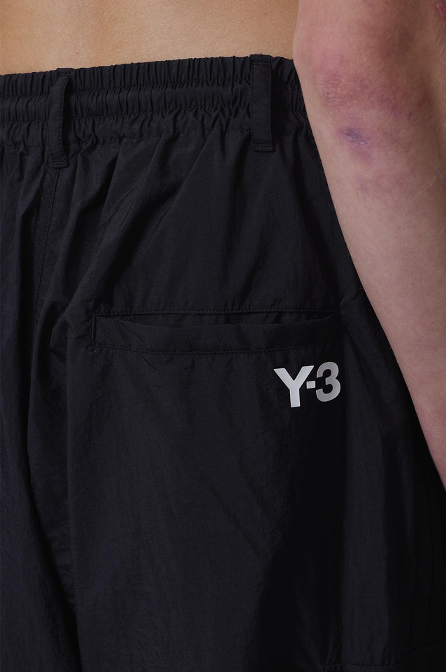 Y-3 Nylon Wired 3 Stripes Cargo Trousers Black  - 7