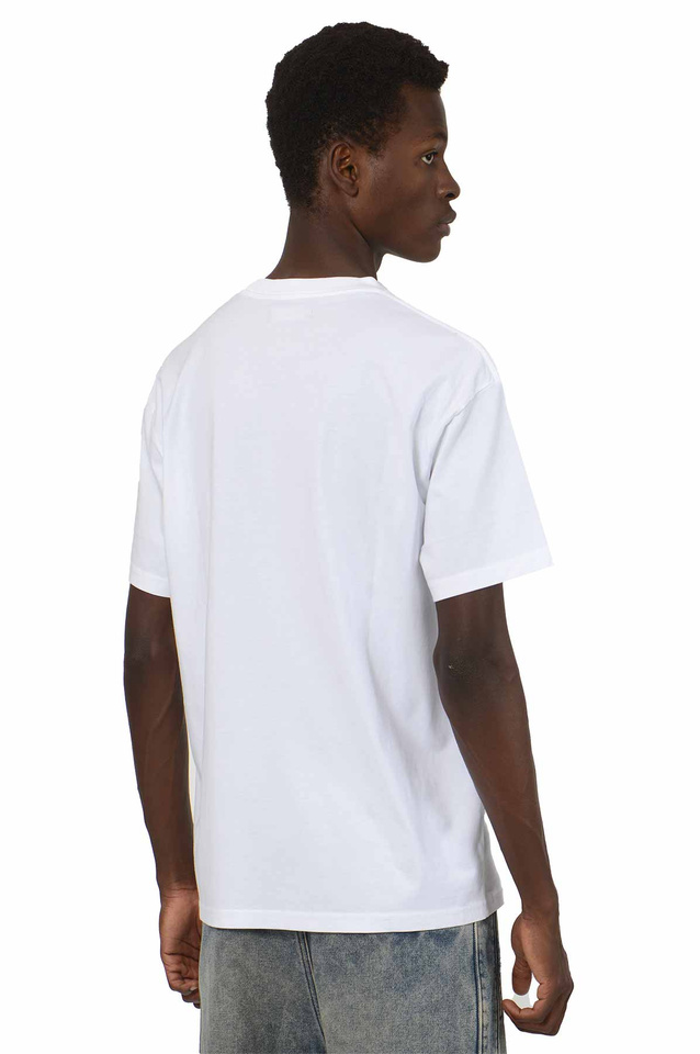 T-shirt WRONG WEATHER Rain Or Shine Branco/Turquesa - 4