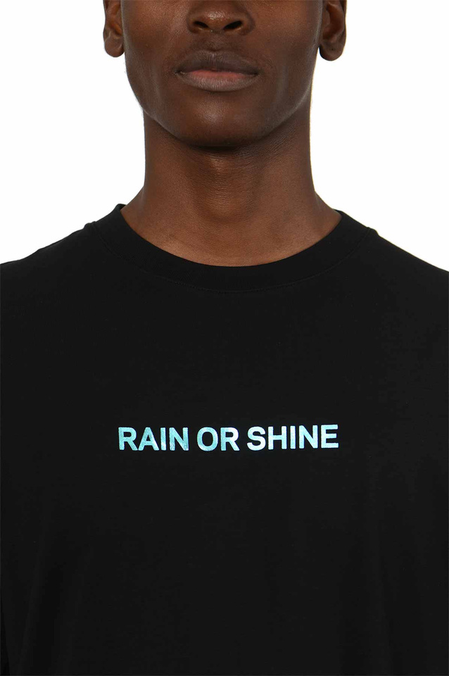 WRONG WEATHER Rain Or Shine T-shirt Black/Turquoise - 5