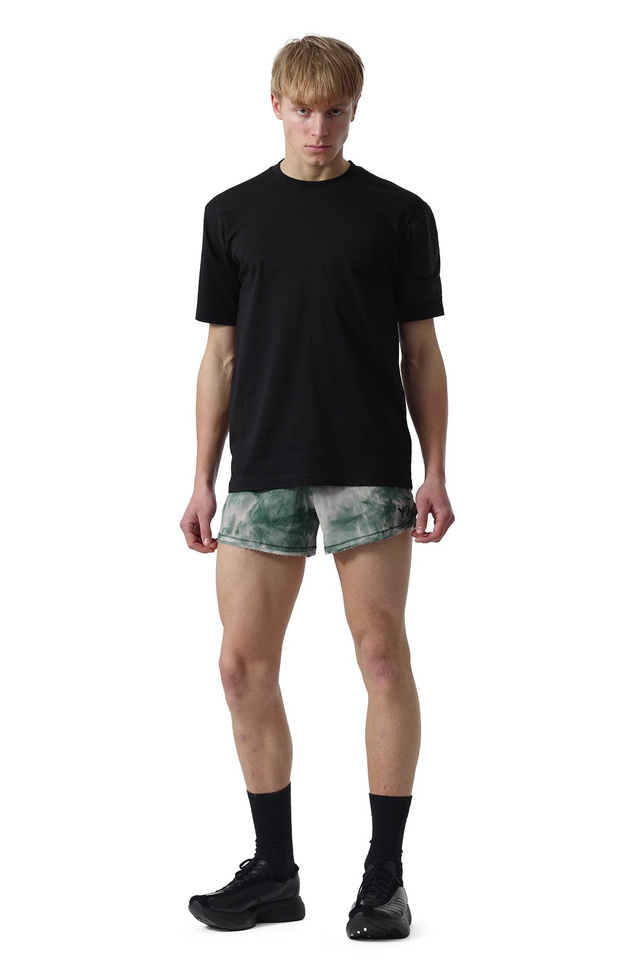 Y-3 All Over Print Running Shorts Green/Grey - 2