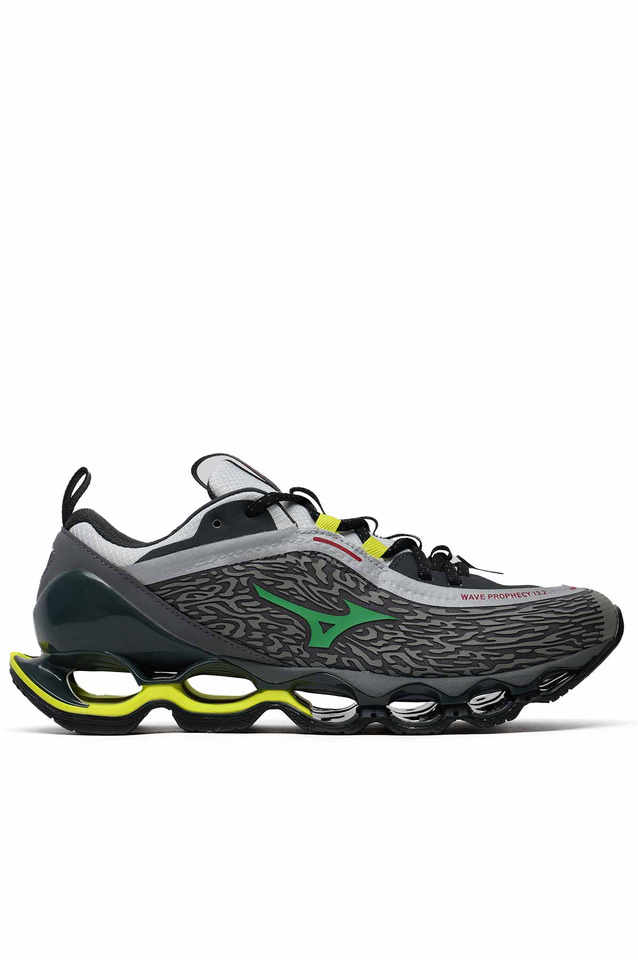MIZUNO Wave Prophecy 13.2 Sneakers Dark Gray/Fluo Yellow - 1