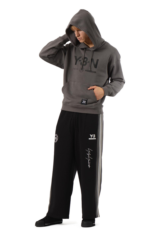 Y-3-N Graphic Hoodie Grey - 2