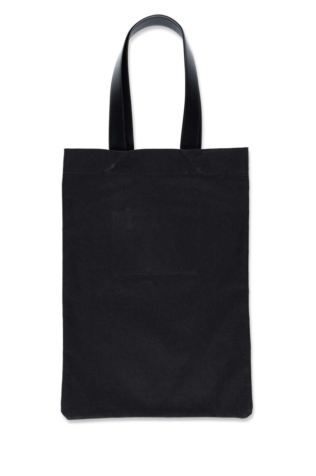 JIL SANDER Large Flat Tote Bag Black - 2
