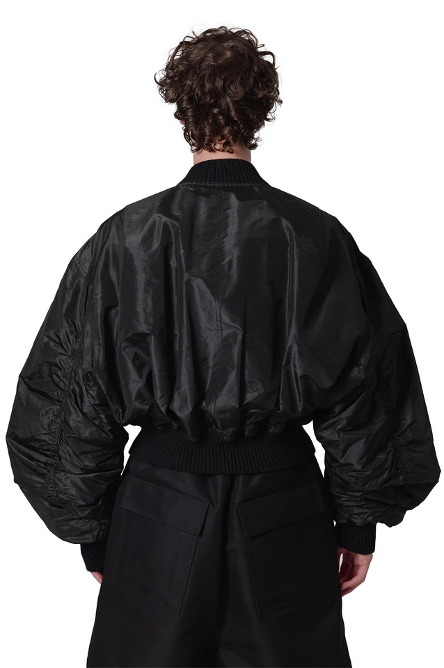 RICK OWENS Casaco "Flight Bomber" Temple Secchia Preto - 3