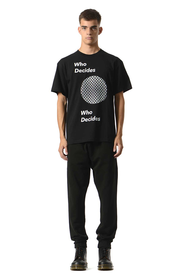 WRONG WEATHER Capsule Collection Who Decides T-shirt Black - 2