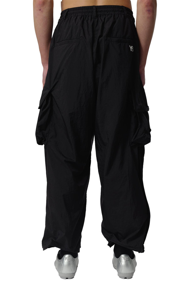 Y-3 Nylon Wired 3 Stripes Cargo Trousers Black  - 5