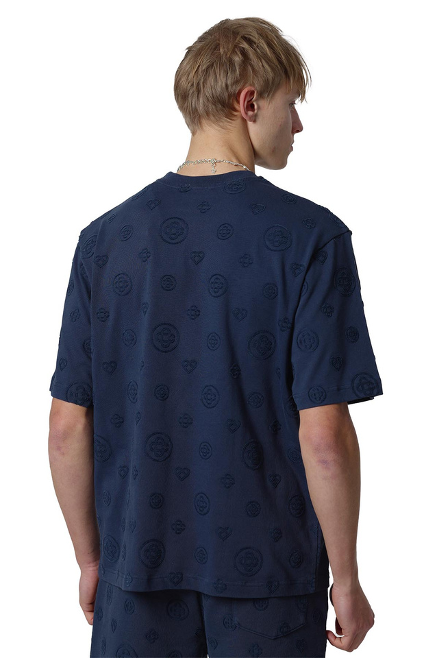 CASABLANCA Monogram T-shirt Navy - 3