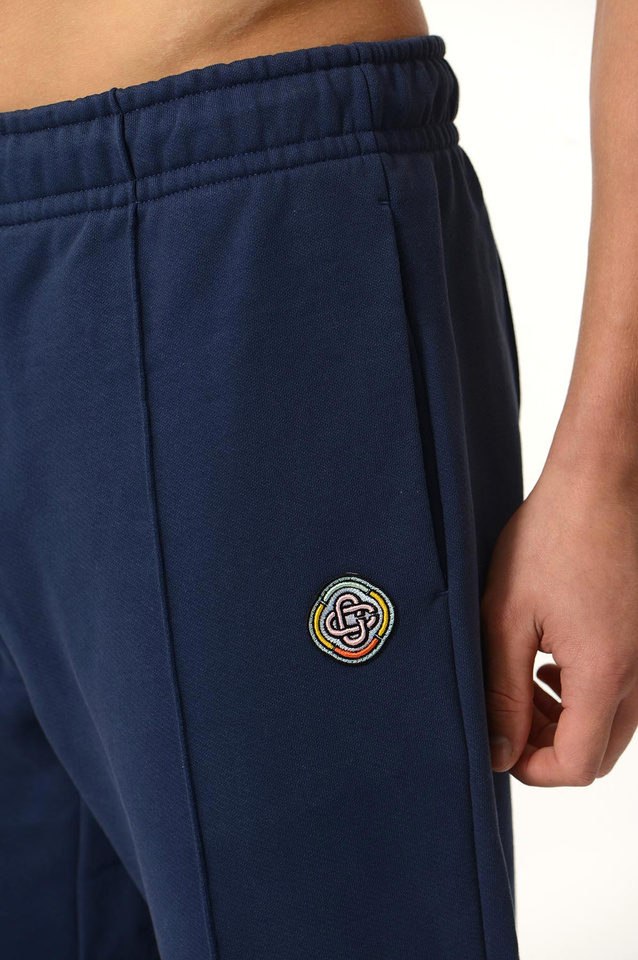 CASABLANCA Open Hem Track Trousers Navy - 5