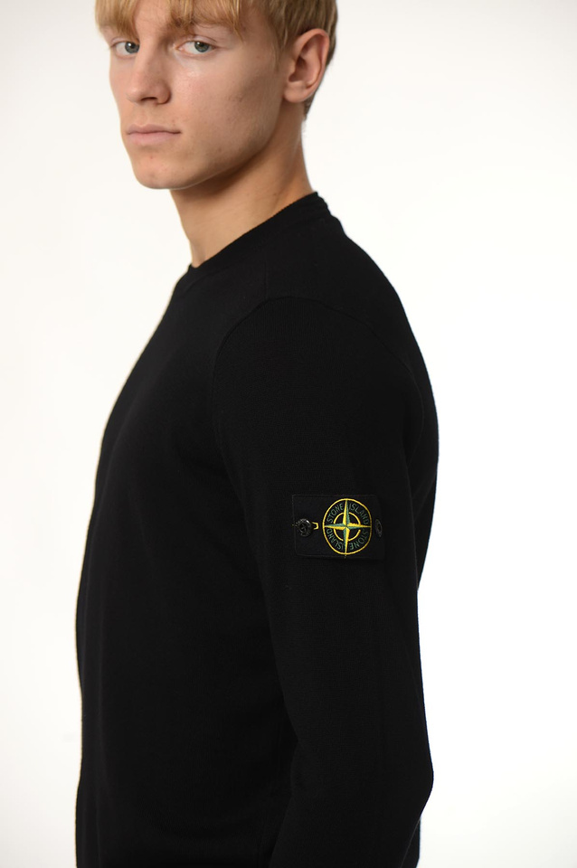 STONE ISLAND 5100071 Camisola de lã pura Preto - 4