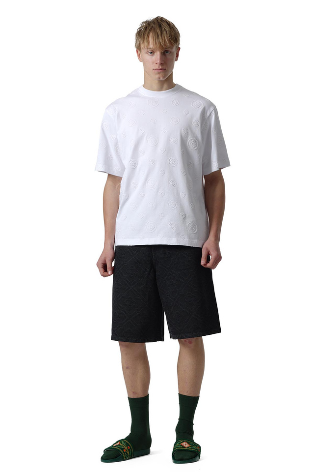 CASABLANCA Monogram White T-shirt - 2