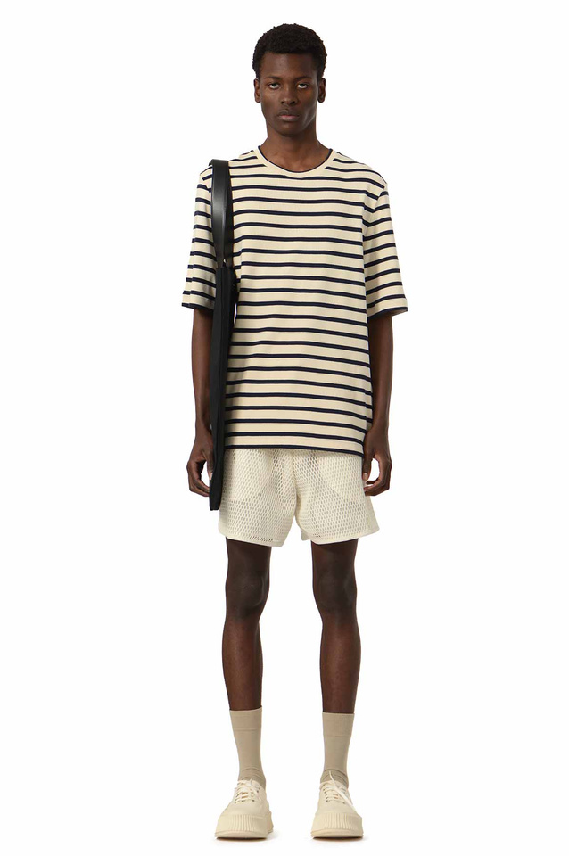 JIL SANDER+ Striped T-shirt Black/Natural - 2