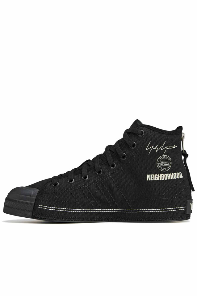 Y-3-N Nizza Hi Sneakers Black - 3