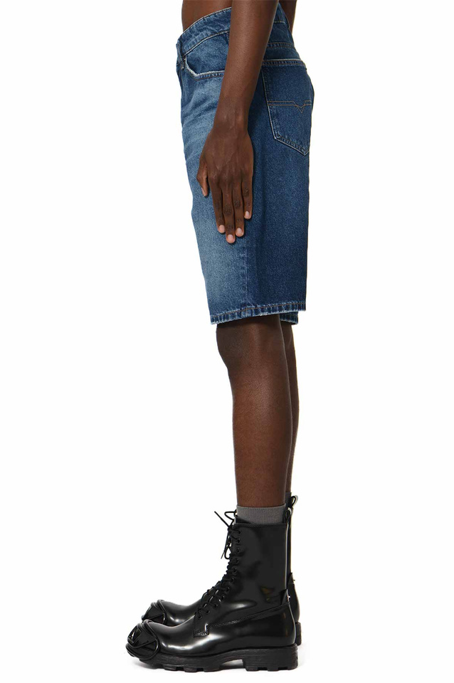 DIESEL Denim Slim Shorts Blue - 5