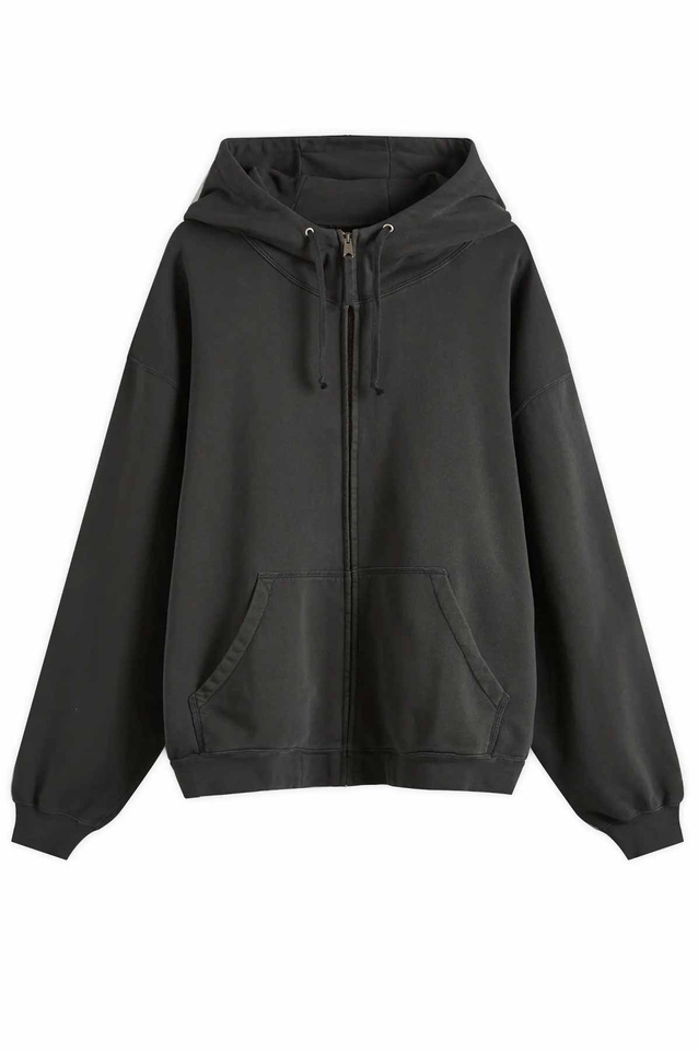 MAISON MARGIELA Casaco com capuz com logótipo numérico Carvão vegetal - 3