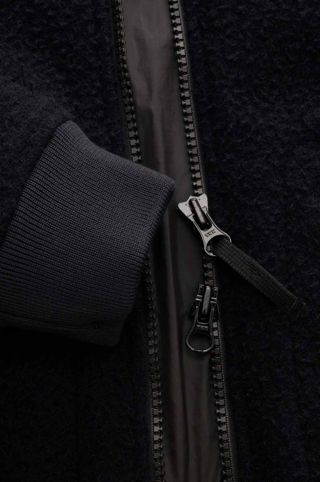 STONE ISLAND 4100111 Panno Ratinato Bomber Jacket Black - 4