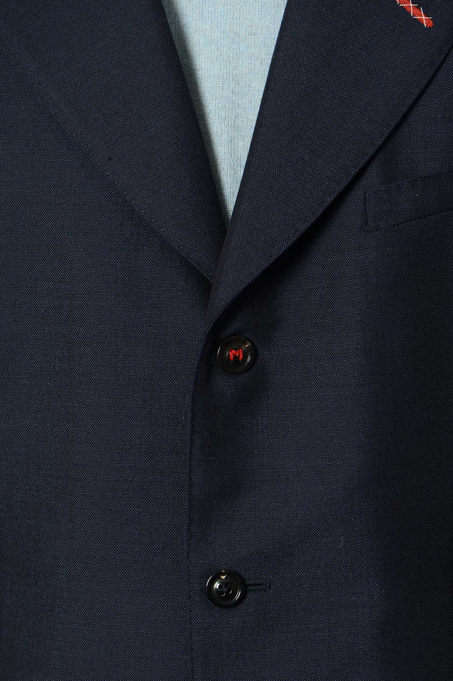 MAISON MARGIELA 3-Button Blazer Jacket Navy Blue - 6