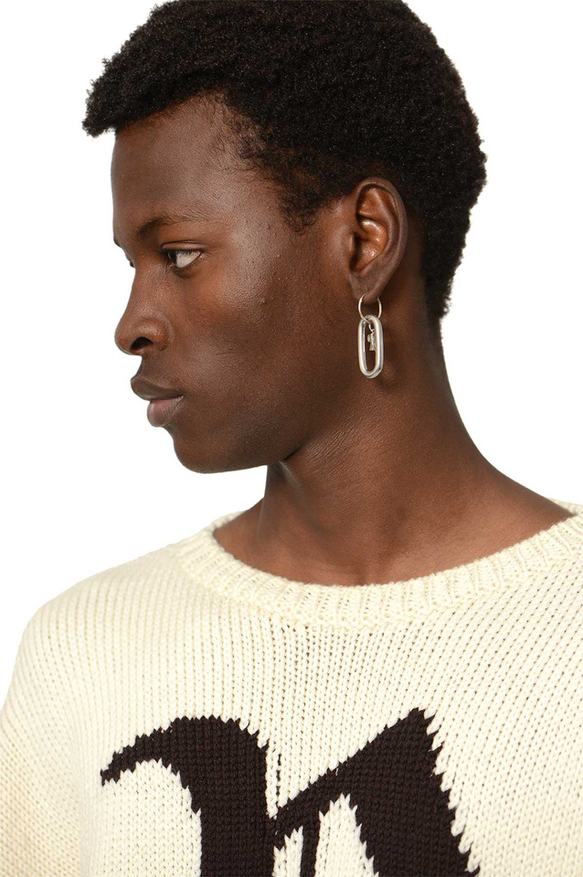 RAF SIMONS Single Chain Shackle Earring - 2