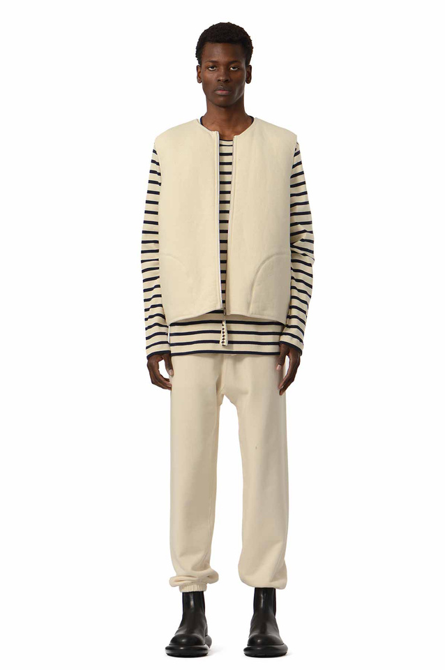 JIL SANDER+ Cotton Joggers Natural  - 2
