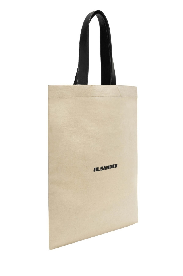 JIL SANDER Large Flat Tote Bag Natural - 2