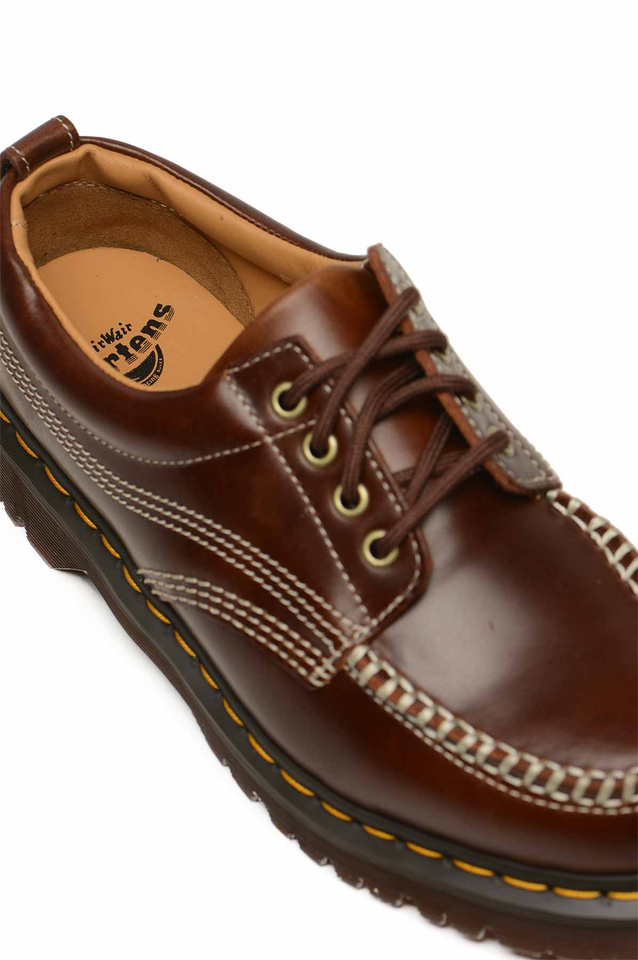 DR. MARTENS Lowell Leather Shoes Brown - 4