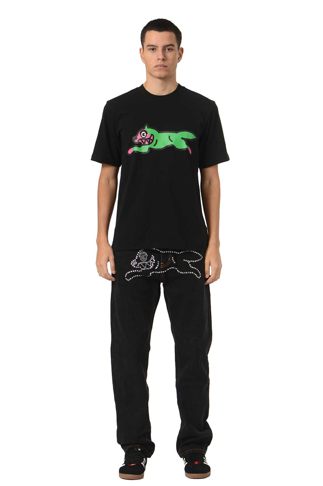 ICECREAM Running Dog T-shirt Black - 2