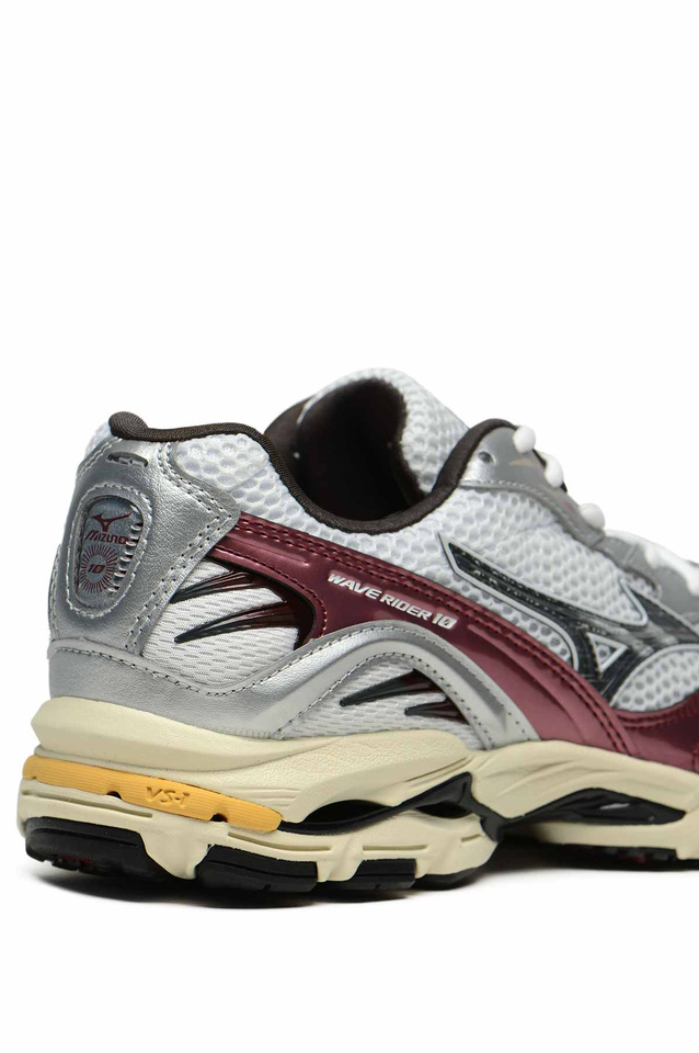 MIZUNO Wave Rider 10 Sneakers white/black sand/syrah - 3