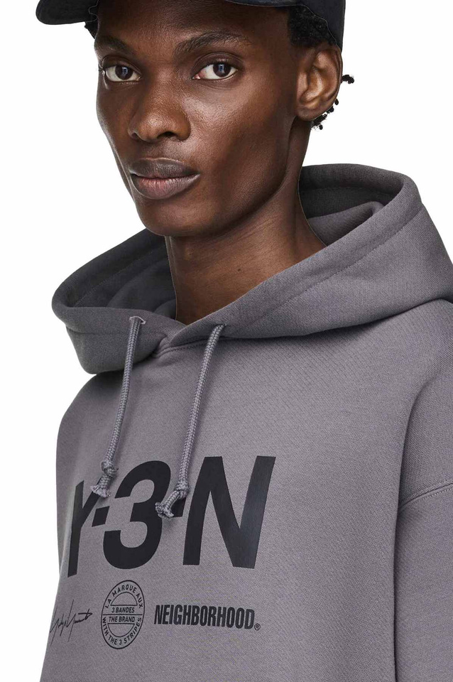 Y-3-N Graphic Hoodie Grey - 6